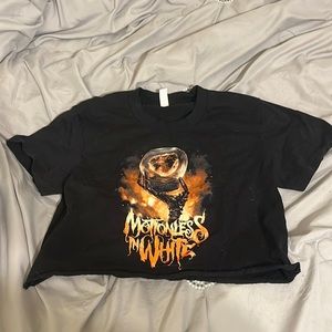Motionless in white cyber hex crop top